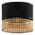 Replacement lampshade for chandelier PAGLIA E27 black/rattan