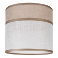 Replacement lampshade for chandelier, table lamp and wall light ANDREA E27 d. 16 cm beige/grey