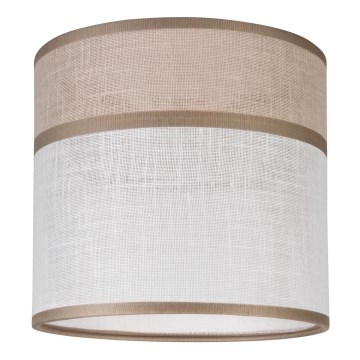 Replacement lampshade for chandelier, table lamp and wall light ANDREA E27 d. 16 cm beige/grey