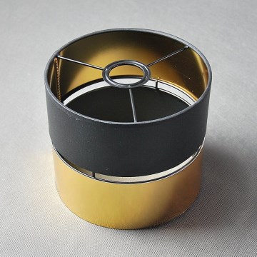 Replacement lampshade for table lamp and wall light HILTON E27 black/gold