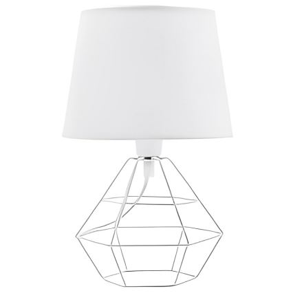 Replacement lampshade for table lamp DIAMOND E27 white