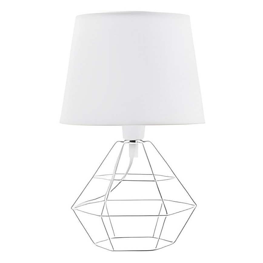 Replacement lampshade for table lamp DIAMOND E27 white