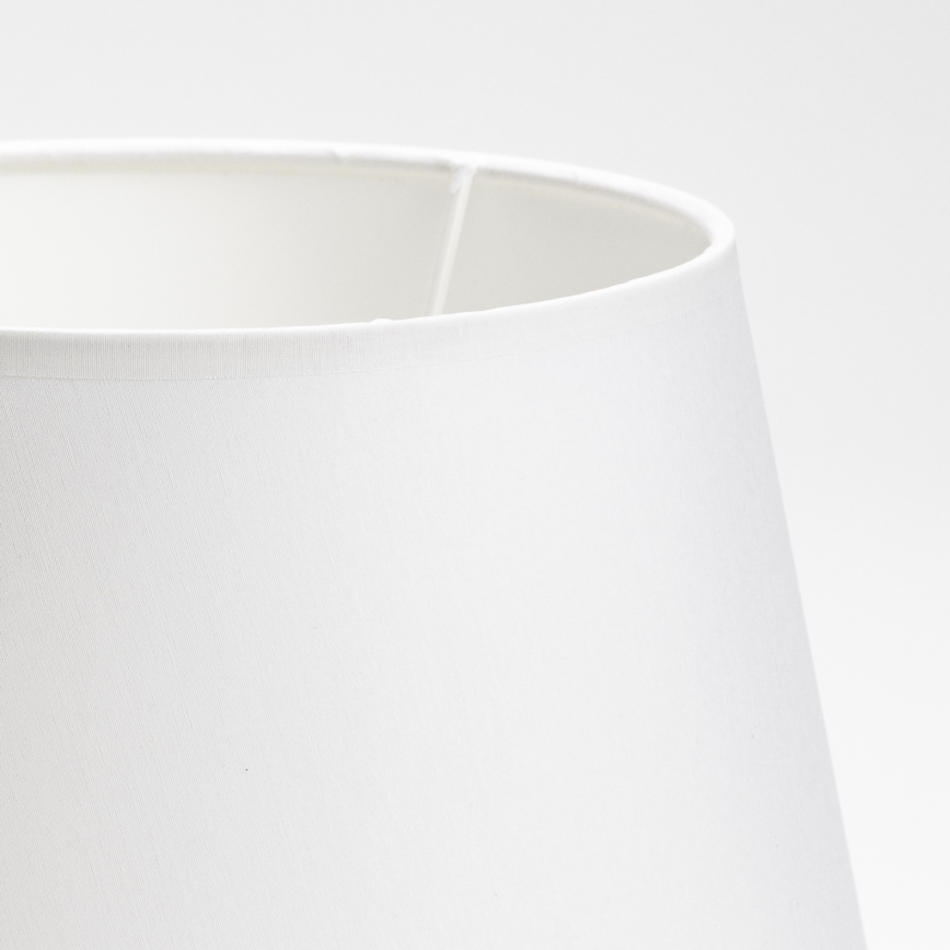 Replacement lampshade for table lamp LORENZO E27 white