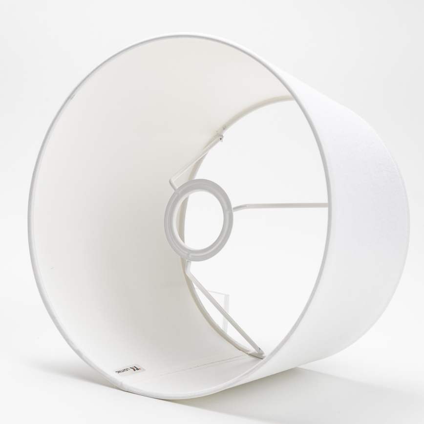 Replacement lampshade for table lamp LORENZO E27 white