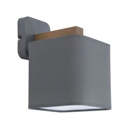 Replacement lampshade for TORA E27 wall light, grey