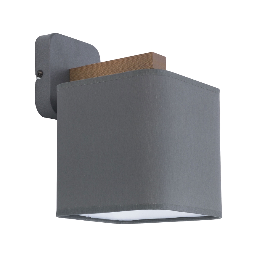 Replacement lampshade for TORA E27 wall light, grey