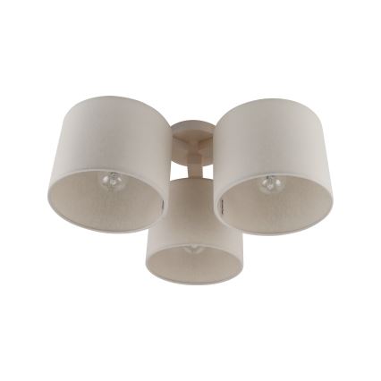 Beige replacement lampshade for WALEC E27 ceiling and table lamp, Ø 20 cm
