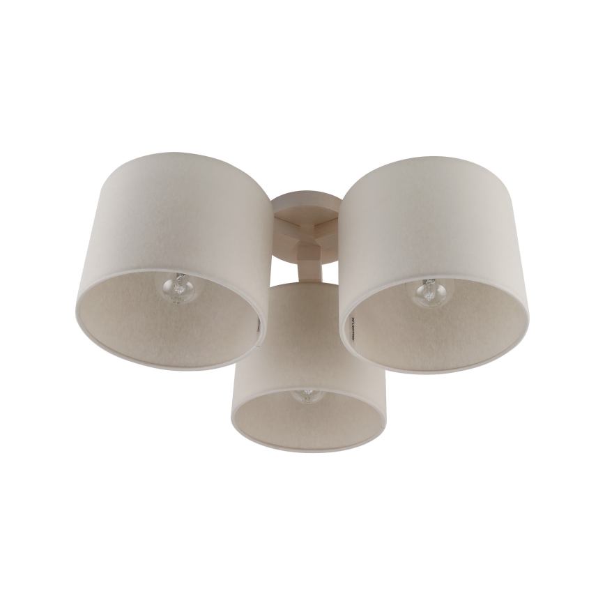 Beige replacement lampshade for WALEC E27 ceiling and table lamp, Ø 20 cm