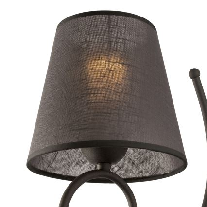 Replacement lampshade for wall light LORENZO E27 d. 16 cm grey