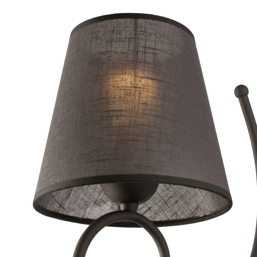 Replacement lampshade for wall light LORENZO E27 d. 16 cm grey