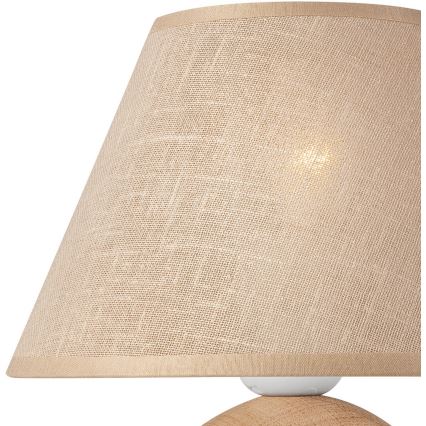 Replacement glass for table lamp JUTA E27 d. 19 cm beige