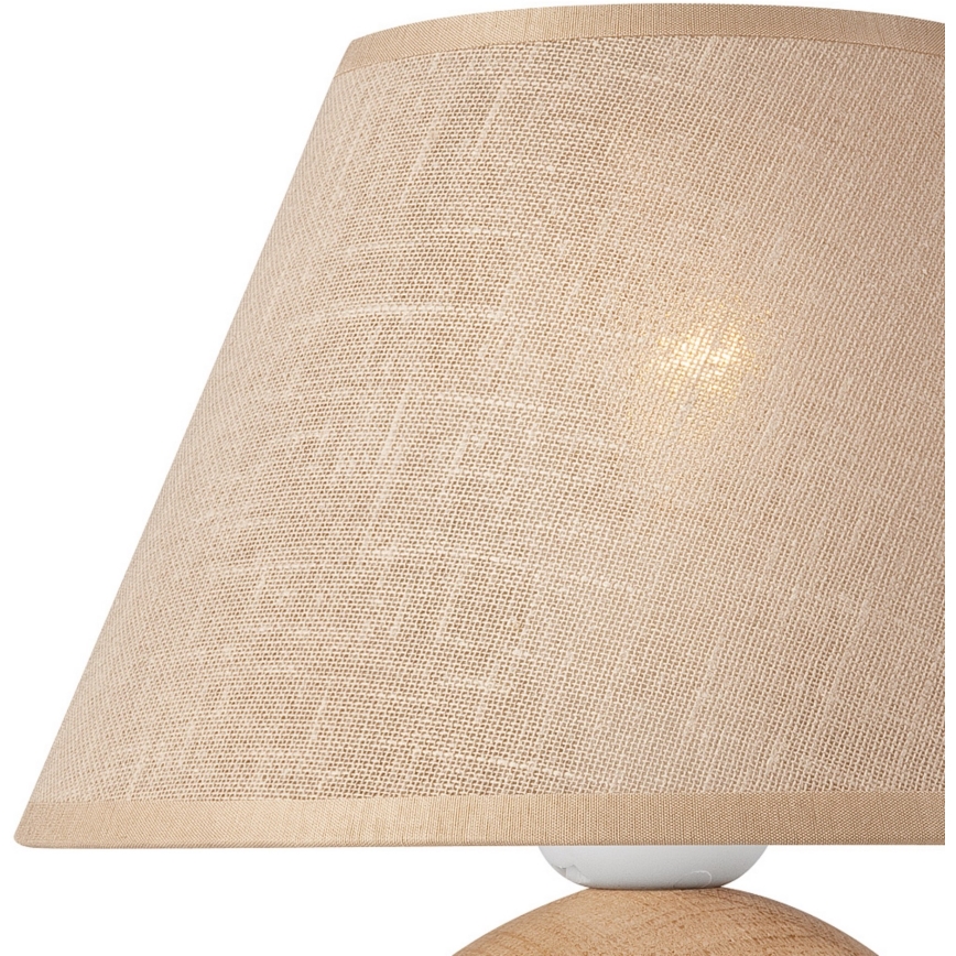 Replacement glass for table lamp JUTA E27 d. 19 cm beige