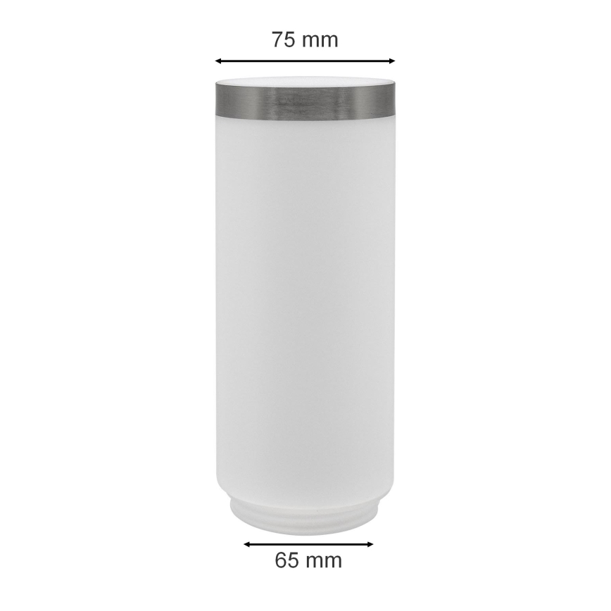 Replacement lampshade for outdoor lamp LIVIA/UTRECHT white/silver