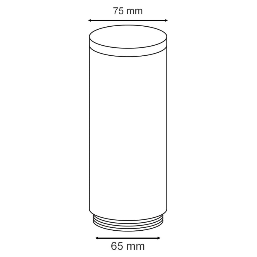 Replacement lampshade for outdoor lamp OSLO white/anthracite
