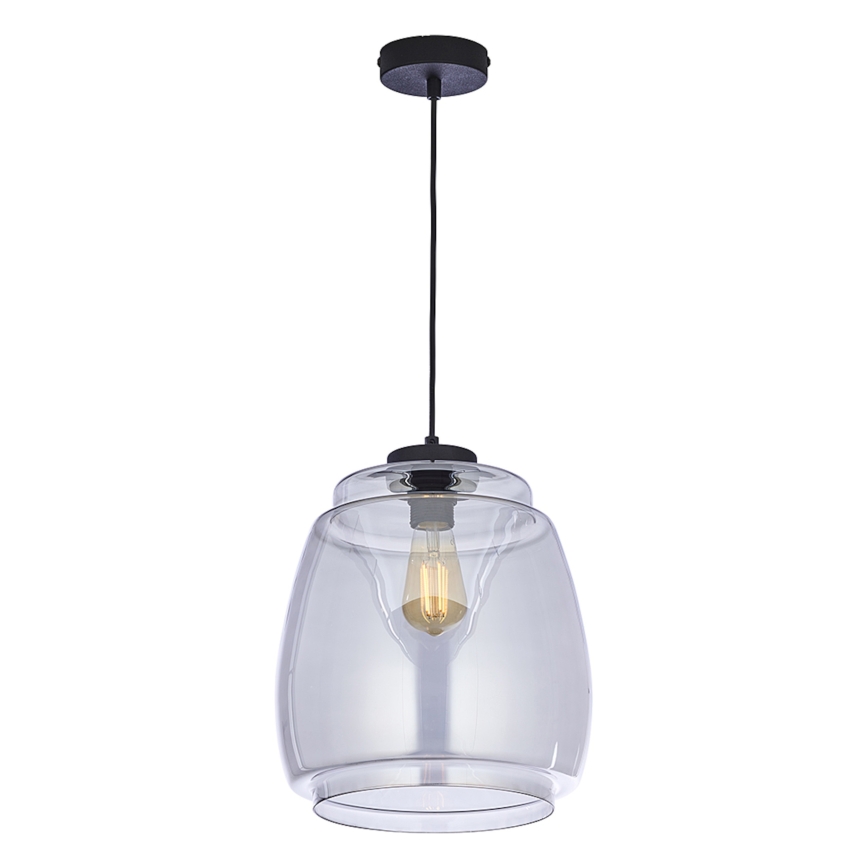 Replacement smoked gray glass for PILAR E27 chandelier