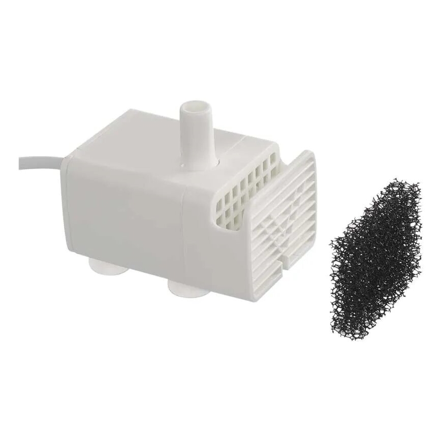 Replacement water pump for water fountains white