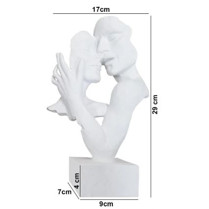 Resin Tabletop Decoration 29x9x17 cm / White
