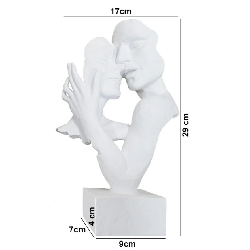 Resin Tabletop Decoration 29x9x17 cm / White