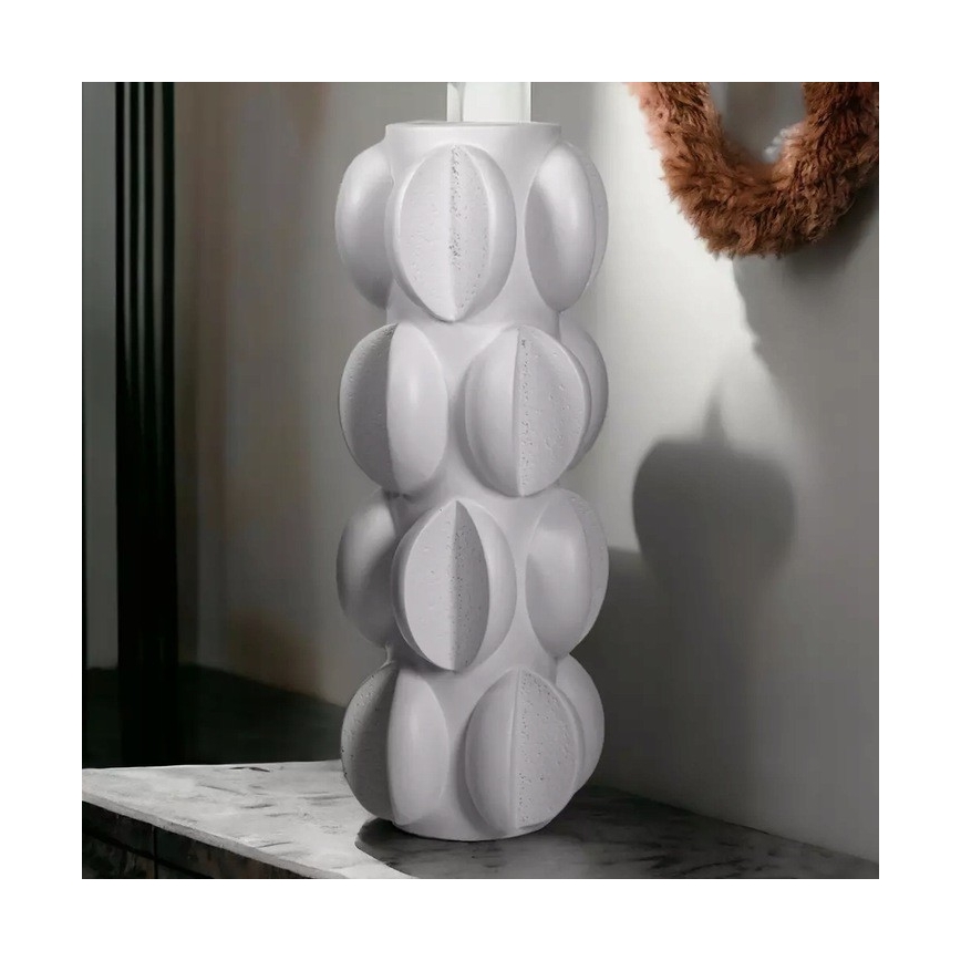 Resin Vase 37x19 cm / Matte White