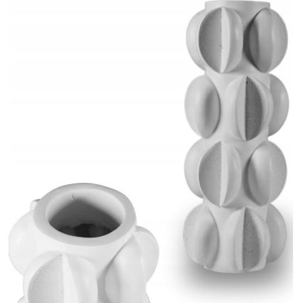 Resin Vase 37x19 cm / Matte White