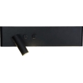 RESORT LED wall-mounted spotlight, 10W/230V + 3W LED, black, left-hand