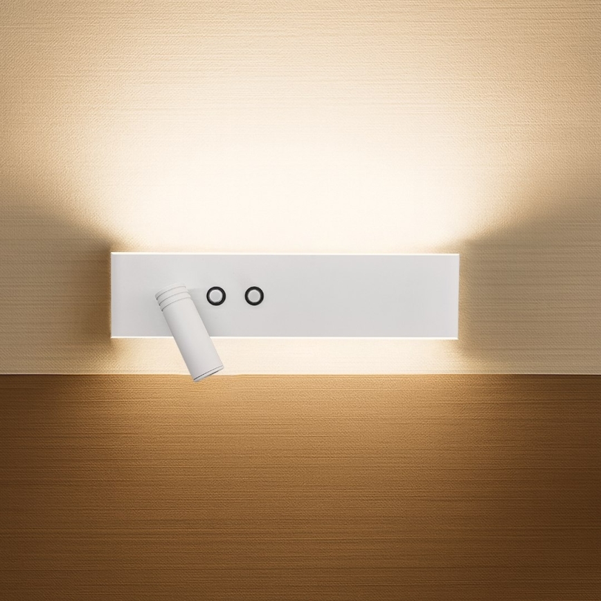 RESORT LED Wall Spotlight LED/10W/230V + LED/3W — White, Left