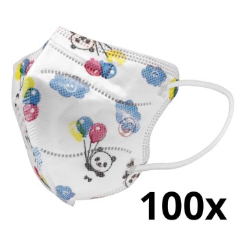 Respirator children's size FFP2 Kids NR CE 0370 Panda white 100pcs