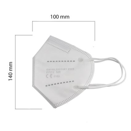 Respirator children's size FFP2 Kids NR CE 0370 white 20pcs
