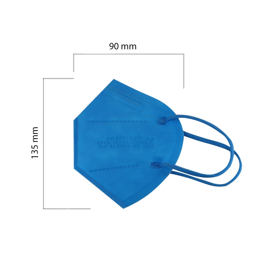 Respirator children's size FFP2 ROSIMASK MR-12 NR blue 1pc