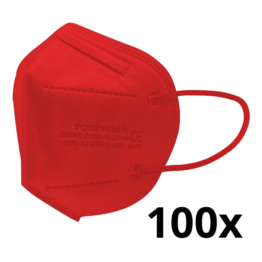 Respirator children's size FFP2 ROSIMASK MR-12 NR red 100pcs