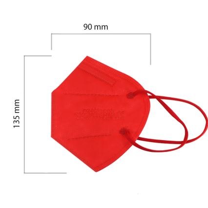 Respirator children's size FFP2 ROSIMASK MR-12 NR red 100pcs