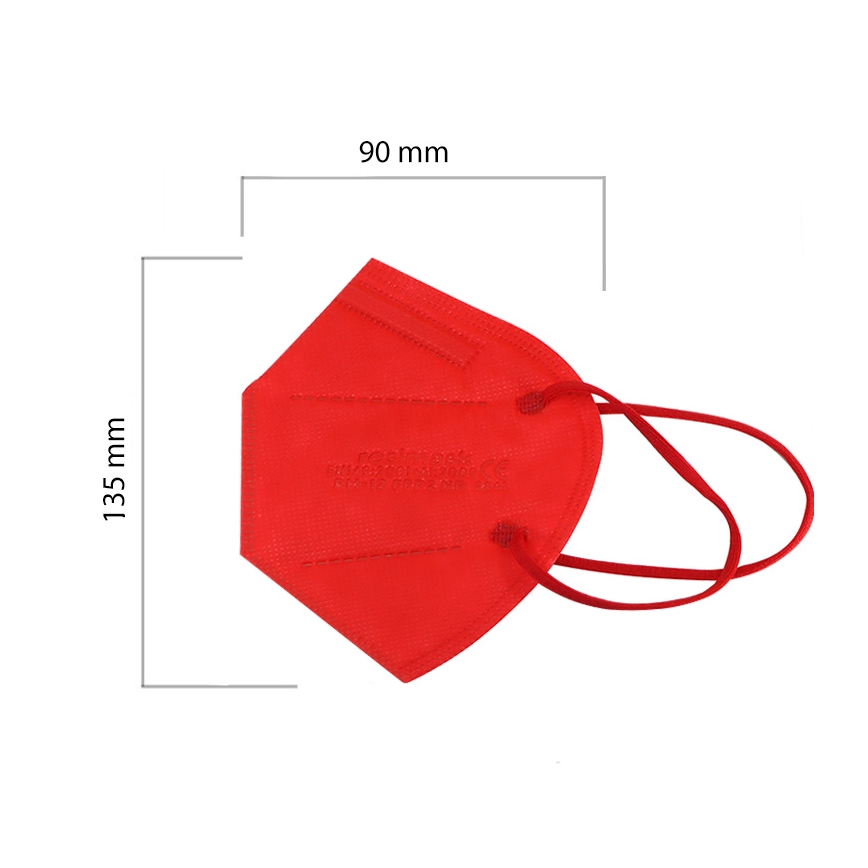 Respirator children's size FFP2 ROSIMASK MR-12 NR red 100pcs