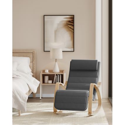 RESTLY Dark Gray Rocking Chair