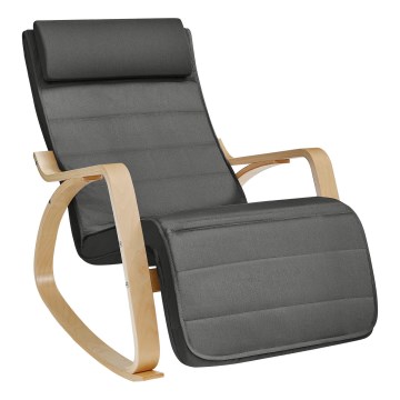 RESTLY Dark Grey Rocking Chair