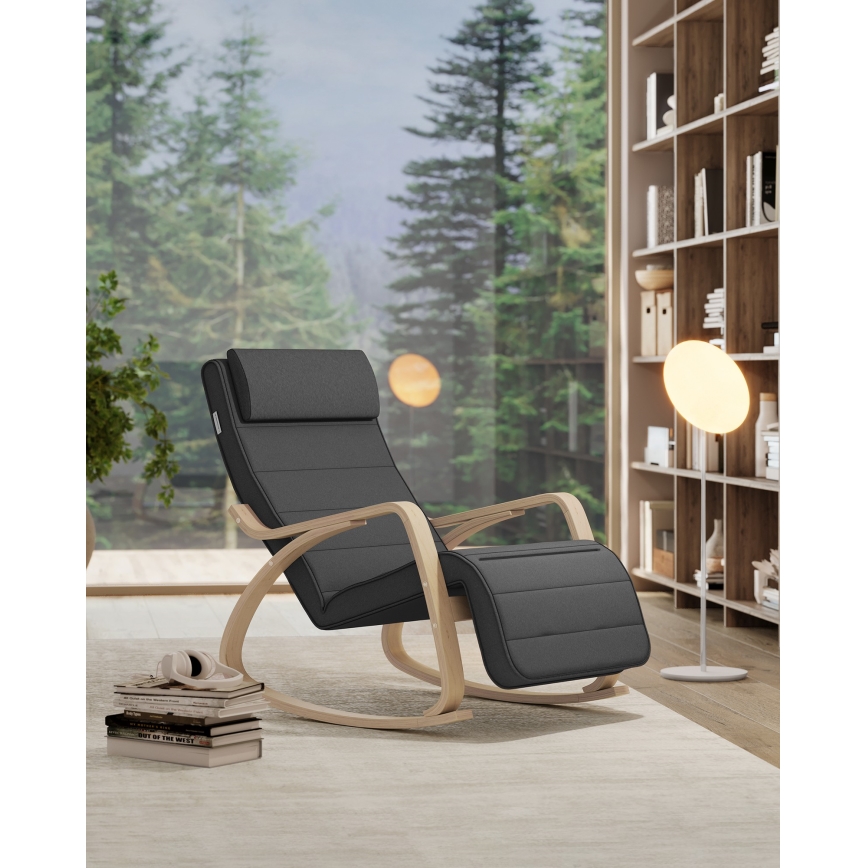 RESTLY Dark Grey Rocking Chair