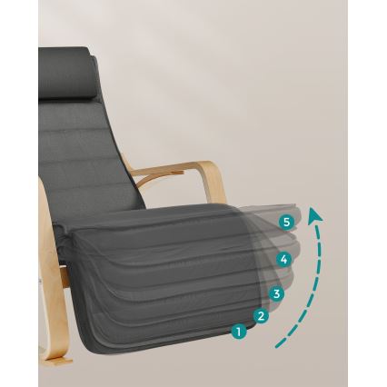 RESTLY Dark Grey Rocking Chair