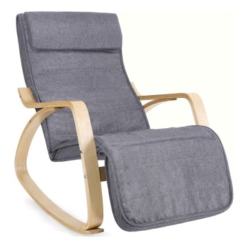 RESTLY Grey Rocking Chair