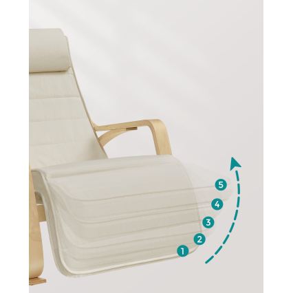 RESTLY Rocking Chair, Beige