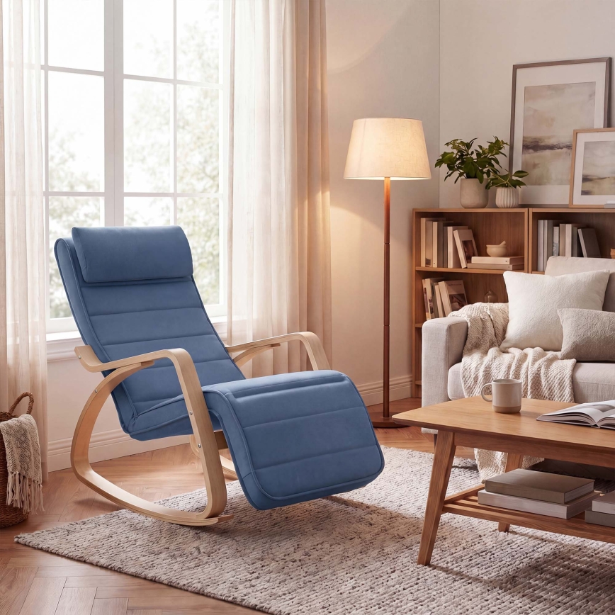 RESTLY Rocking Chair, Blue