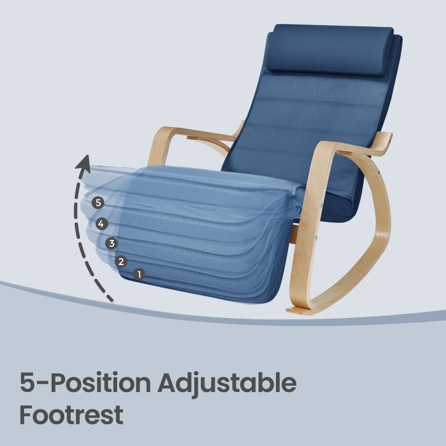RESTLY Rocking Chair, Blue