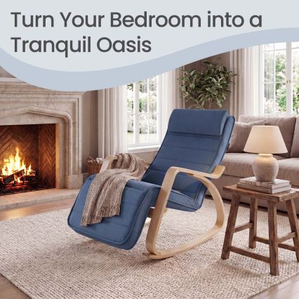 RESTLY Rocking Chair, Blue