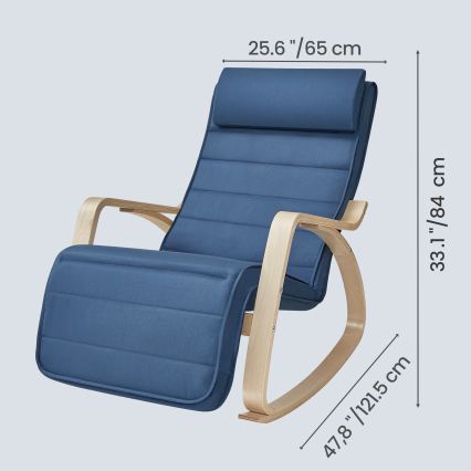 RESTLY Rocking Chair, Blue