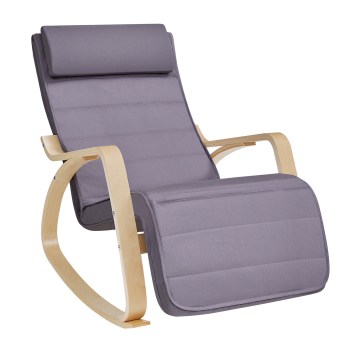 RESTLY Rocking Chair grey/purple