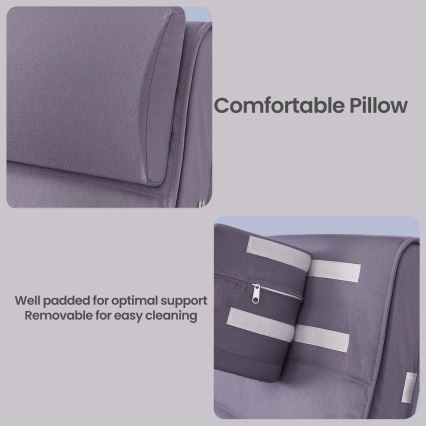 RESTLY Rocking Chair grey/purple