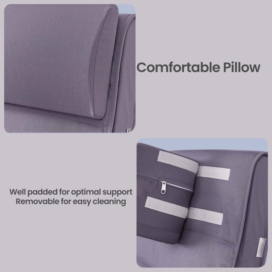 RESTLY Rocking Chair grey/purple