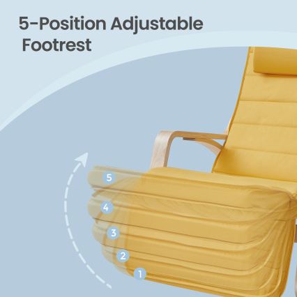 RESTLY Rocking Chair — Yellow
