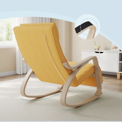 RESTLY Rocking Chair — Yellow