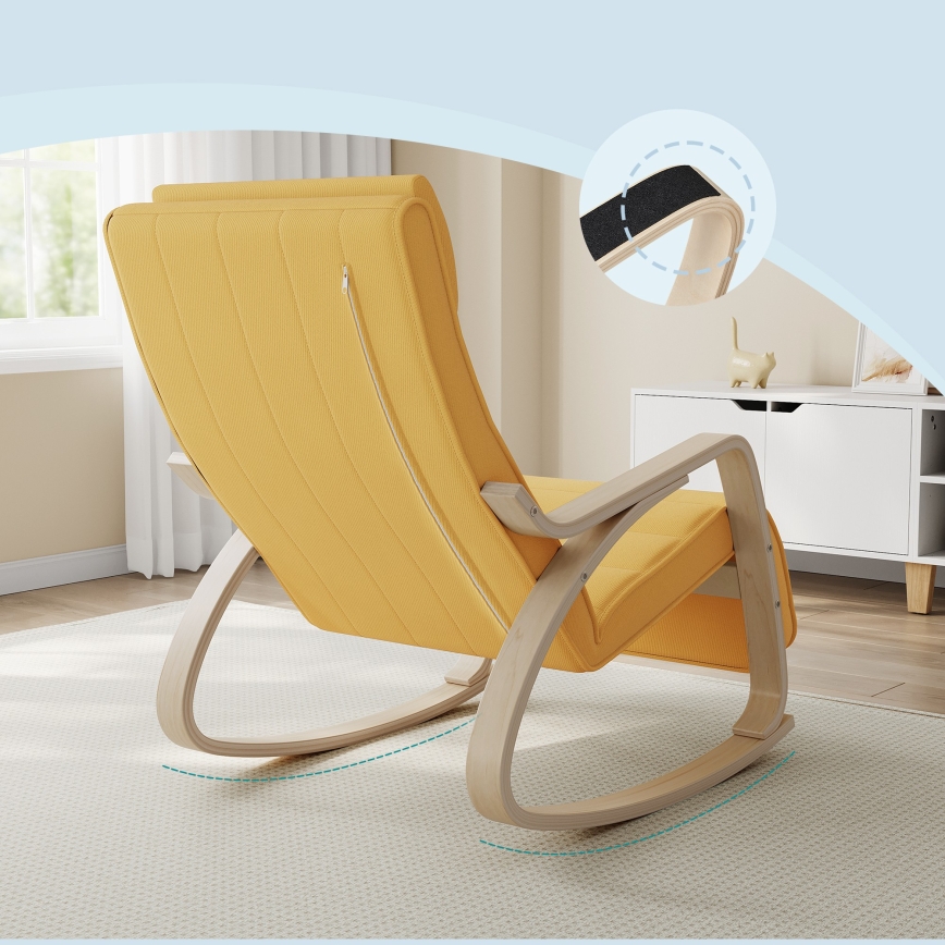 RESTLY Rocking Chair — Yellow