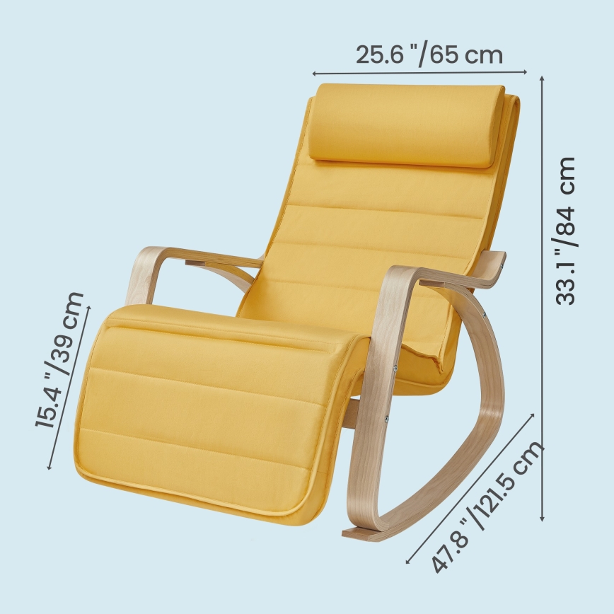 RESTLY Rocking Chair — Yellow