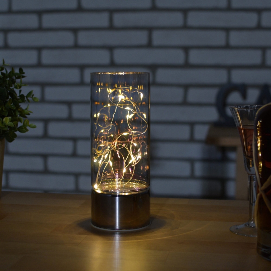 Decoration with LED chain 3xAA warm white